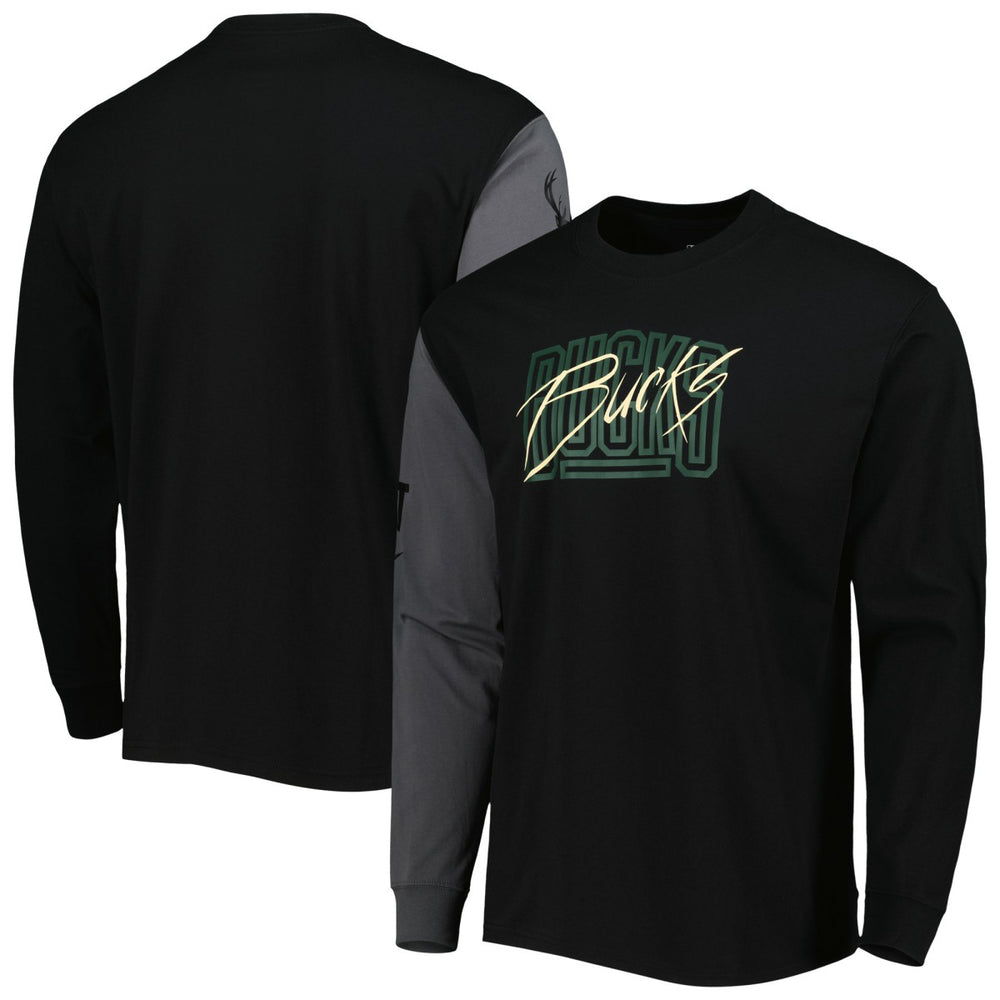 NBA Milwaukee Bucks Courtside Versus Flight MAX90 Long Sleeve T-Shirt