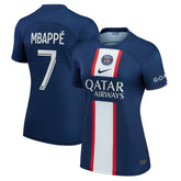 Kylian Mbappé Paris Saint-Germain Women's 2022/23 Home Replica Player Jersey - Nike Blue