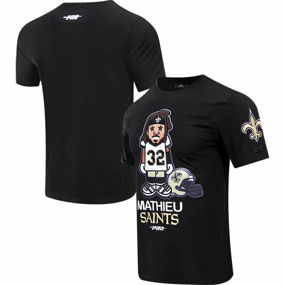 Tyrann Mathieu Pro Standard Player Avatar Graphic T-Shirt - New Orleans Saints