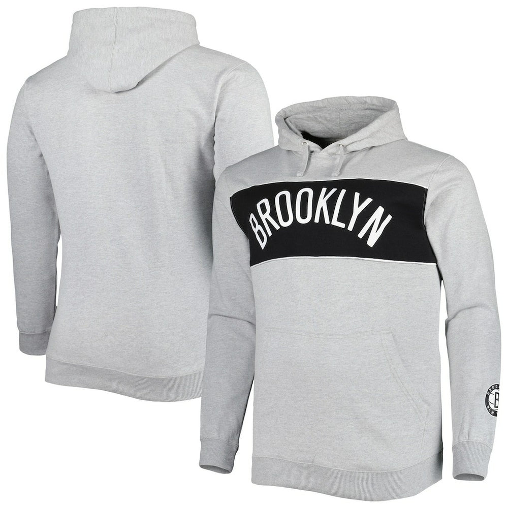 NBA Brooklyn Nets Big & Tall Wordmark Pullover Hoodie