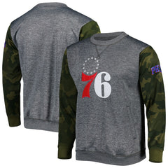 NBA Philadelphia 76ers Camo Stitched Sweatshirt