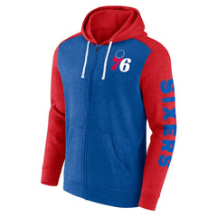 NBA Philadelphia 76ers Big & Tall Down and Distance Full-Zip Hoodie