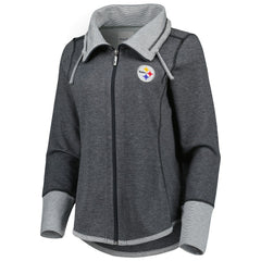 Women's Sport Sun Fade Full-Zip Sweatshirt - Pittsburgh Steelers