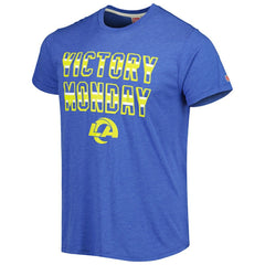 Homage Victory Monday Tri-Blend T-Shirt - Los Angeles Rams