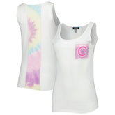 MLB Chicago Cubs Refried Apparel Women's Tie-Dye Tank Top