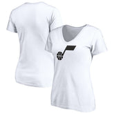 NBA Utah Jazz Women's Primary Team Logo V-Neck T-Shirt