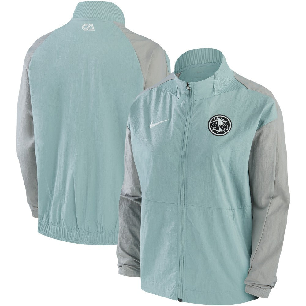 Club America Women's Team Anthem Raglan Performance Full-Zip Jacket - Nike Gray