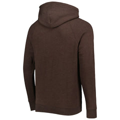 Homage Retro Helmet Tri-Blend Raglan Pullover Hoodie - Cleveland Browns
