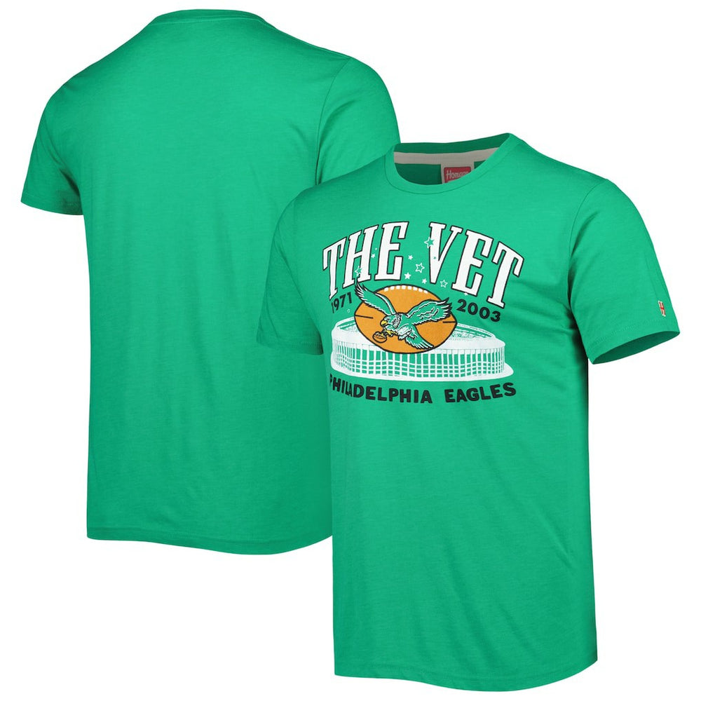 Homage Stadium Tri-Blend T-Shirt - Philadelphia Eagles
