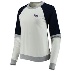 Antigua Women's Avenue Raglan Pullover Sweatshirt - Tennessee Titans