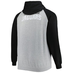 Big & Tall Fleece Raglan Full-Zip Hoodie Jacket - Jacksonville Jaguars