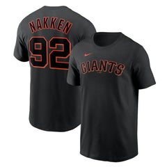 MLB Alyssa Nakken San Francisco Giants Nike Name & Number T-Shirt