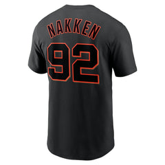 MLB Alyssa Nakken San Francisco Giants Nike Name & Number T-Shirt