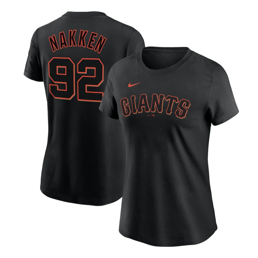 MLB Alyssa Nakken San Francisco Giants Nike Women's Name & Number T-Shirt