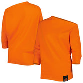 KIYA TOMLIN Women's Twisted Tri-Blend Asymmetrical 3/4-Dolman Sleeve Sweatshirt - Cincinnati Bengals