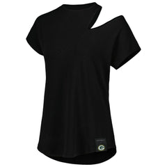 KIYA TOMLIN Women's Cut Out Tri-Blend Shirt - Green Bay Packers