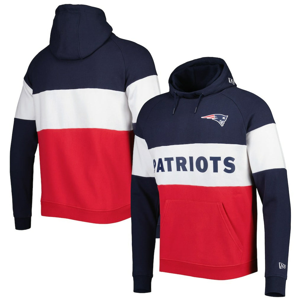 Colorblock Current Pullover Hoodie - New England Patriots