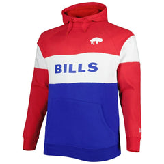Big & Tall Throwback Colorblock Fleece Raglan Pullover Hoodie - Buffalo Bills