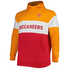 Big & Tall Throwback Colorblock Fleece Raglan Pullover Hoodie - Tampa Bay Buccaneers