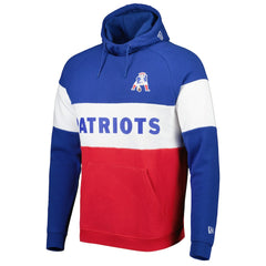 Colorblock Throwback Pullover Hoodie - New England Patriots