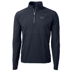 Cutter & Buck Adapt Eco Knit Hybrid Recycled Quarter-Zip Pullover Top - Indianapolis Colts