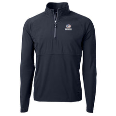 Cutter & Buck Adapt Eco Knit Hybrid Recycled Quarter-Zip Pullover Top - Green Bay Packers