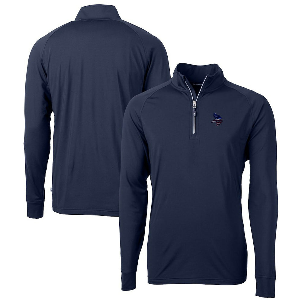 Cutter & Buck Team Adapt Eco Knit Hybrid Recycled Quarter-Zip Pullover Top - Minnesota Vikings