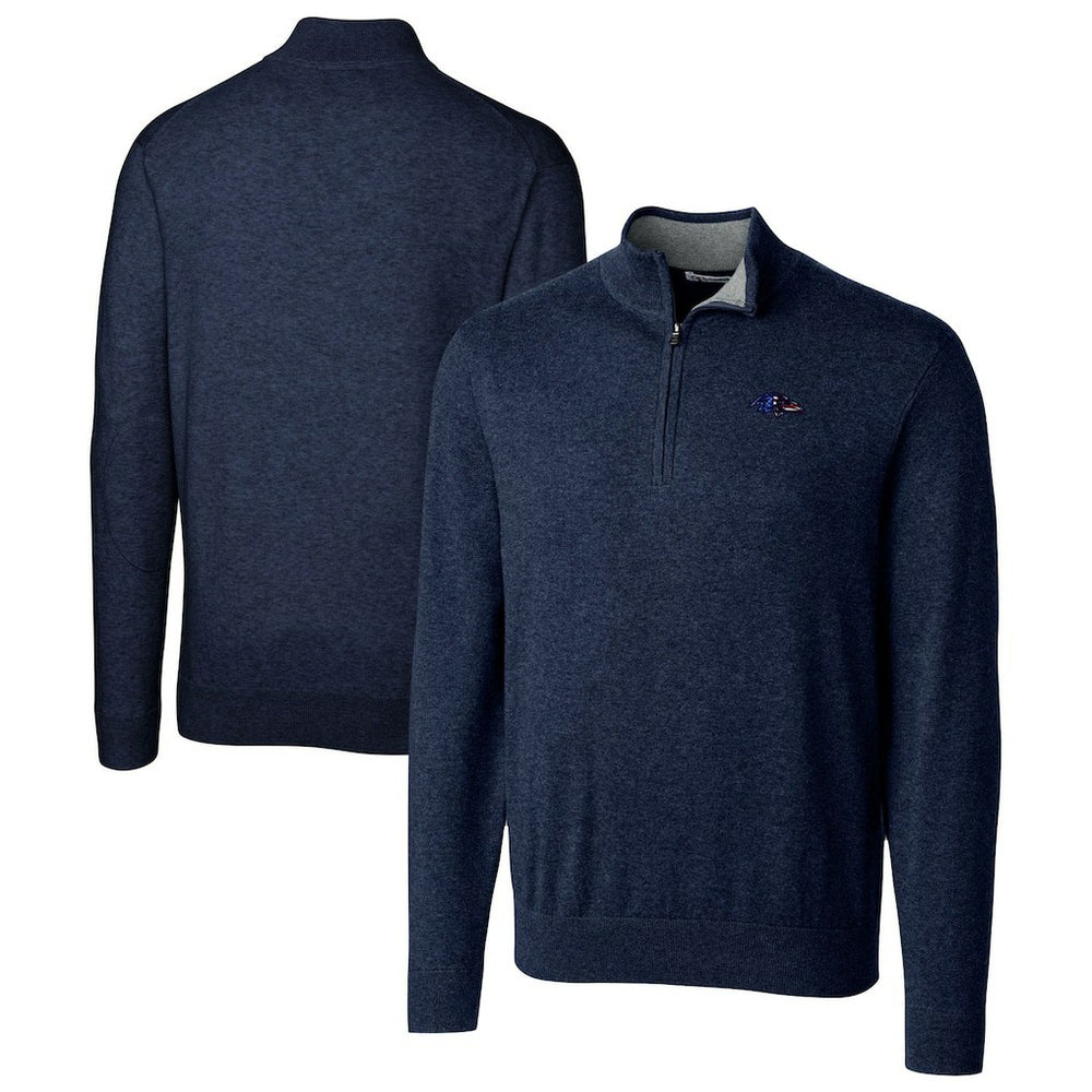 Cutter & Buck Lakemont Quarter-Zip Pullover Sweater - Baltimore Ravens