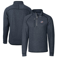 Cutter & Buck Big & Tall Mainsail Sweater Knit Half-Zip Pullover Jacket - Kansas City Chiefs