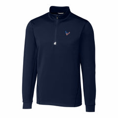 Cutter & Buck Big & Tall Traverse Stretch Quarter-Zip Pullover Top - Houston Texans