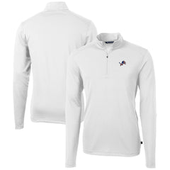 Cutter & Buck Big & Tall Virtue Eco Pique Recycled Quarter-Zip Jacket - Detroit Lions