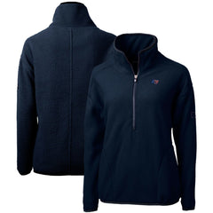 Cutter & Buck Women's Americana Cascade Eco Sherpa Fleece Half-Zip Pullover Jacket - Tampa Bay Buccaneers