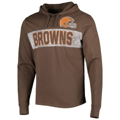 '47 Field Franklin Hooded Long Sleeve T-Shirt - Cleveland Browns