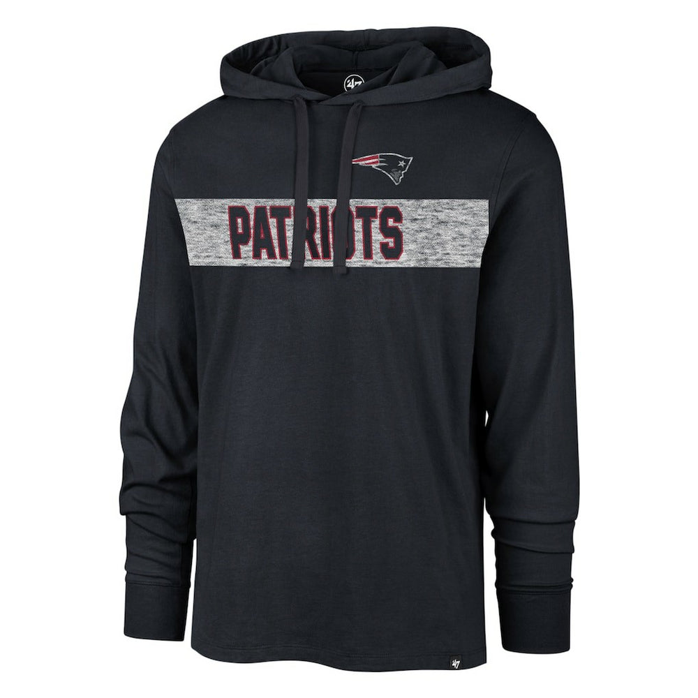 '47 Field Franklin Hooded Long Sleeve T-Shirt - New England Patriots
