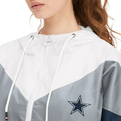 Tommy Hilfiger Women's Staci Half-Zip Hoodie Windbreaker Jacket - Dallas Cowboys