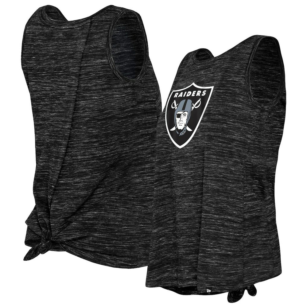 Women's Space Dye Tie-Back Tank Top - Las Vegas Raiders