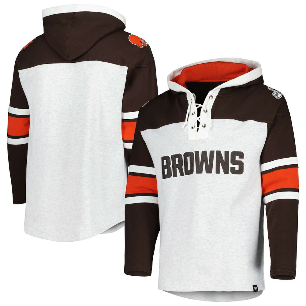 '47 Gridiron Lace-Up Pullover Hoodie - Cleveland Browns
