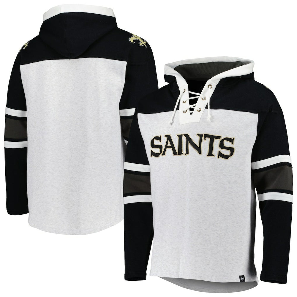 '47 Gridiron Lace-Up Pullover Hoodie - New Orleans Saints