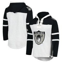 '47 Historic Logo Gridiron Lace-Up Pullover Hoodie - Las Vegas Raiders