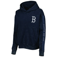 MLB Boston Red Sox The Wild Collective Women's Marble Pullover Hoodie