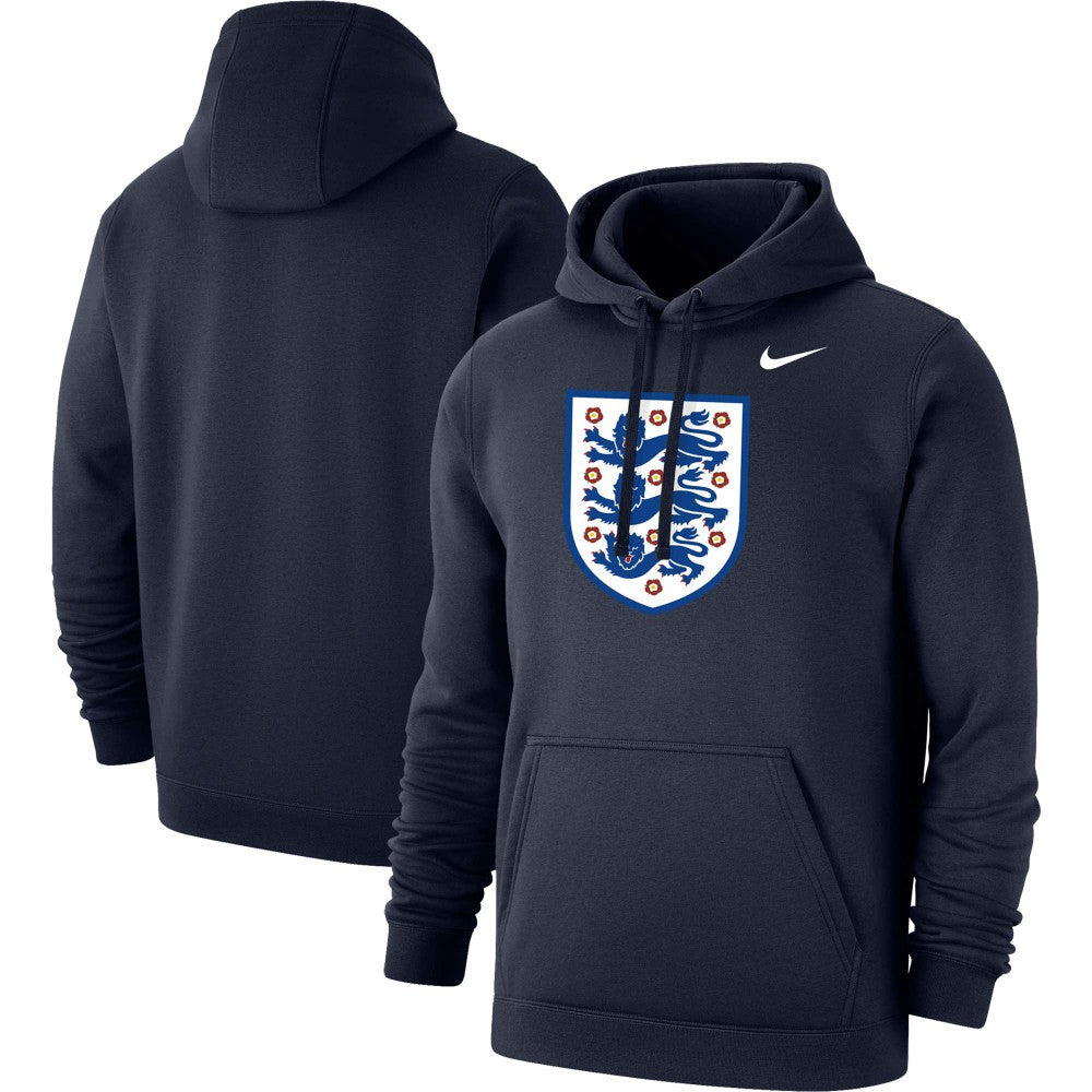 England National Team Club Primary Pullover Hoodie - Nike Navy