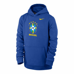 Brazil National Team Youth Club Fleece Pullover Hoodie - Nike Royal