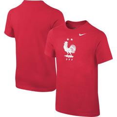 France National Team Youth Core Team T-Shirt - Nike Red