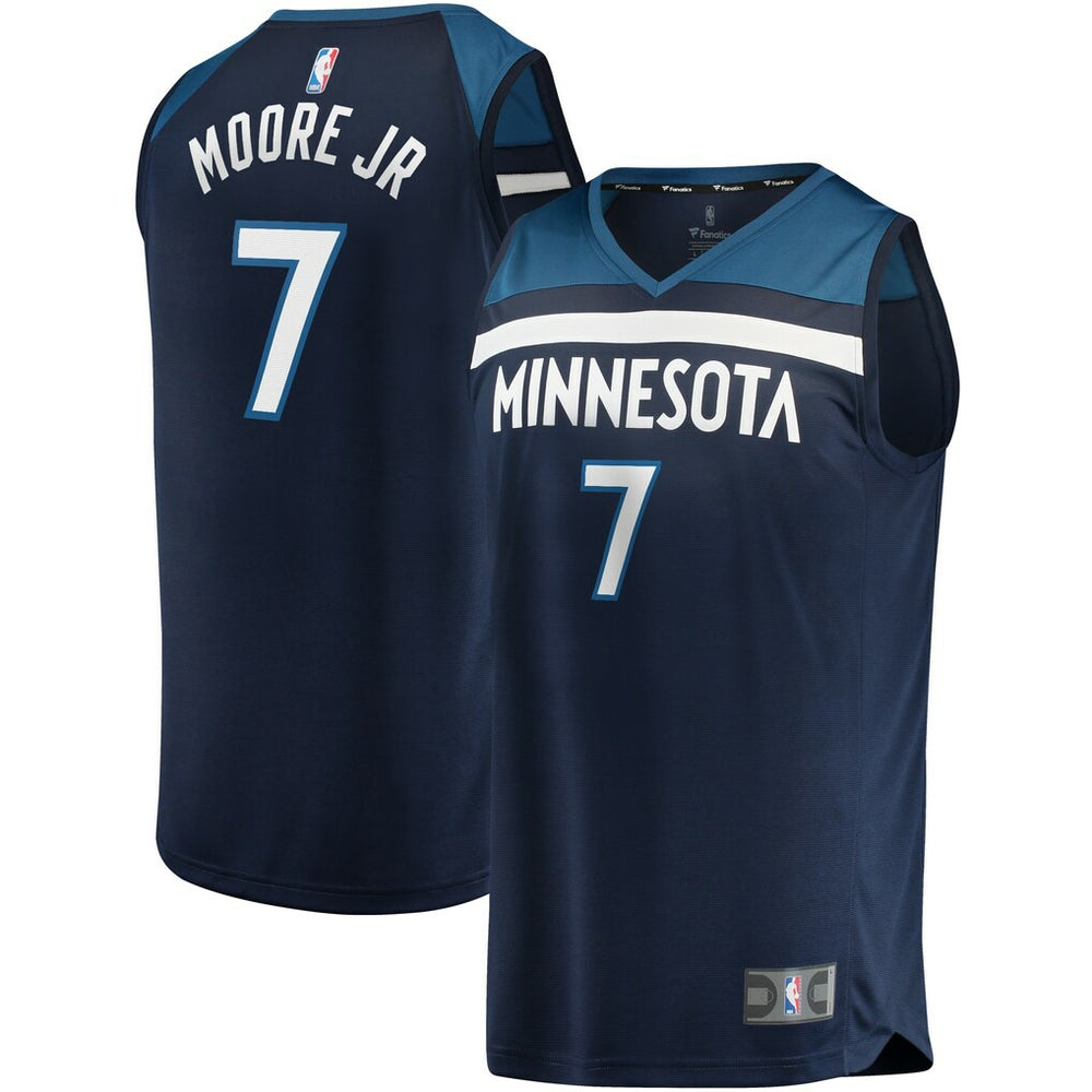 NBA Wendell Moore Jr. Minnesota Timberwolves 2022 NBA Draft First Round Pick Fast Break Replica Player Jersey Icon