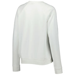 Brazil National Team Women's Lockup Varsity Tri-Blend Raglan Pullover Sweatshirt - Nike White