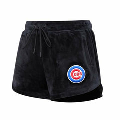 MLB Chicago Cubs Pro Standard Women's Classic Velour Lounge Shorts