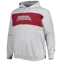 NHL Heather Gray Nathan MacKinnon Colorado Avalanche Big & Tall Player Pullover Hoodie