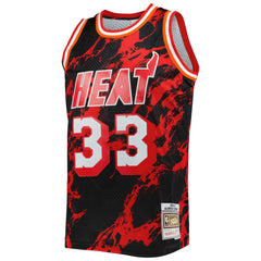 NBA Alonzo Mourning Miami Heat 1996/97 Hardwood Classics Marble Swingman Jersey