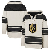 NHL Oatmeal Vegas Golden Knights '47 Rockaway Lace-Up Pullover Hoodie
