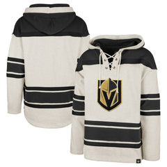 NHL Oatmeal Vegas Golden Knights '47 Rockaway Lace-Up Pullover Hoodie